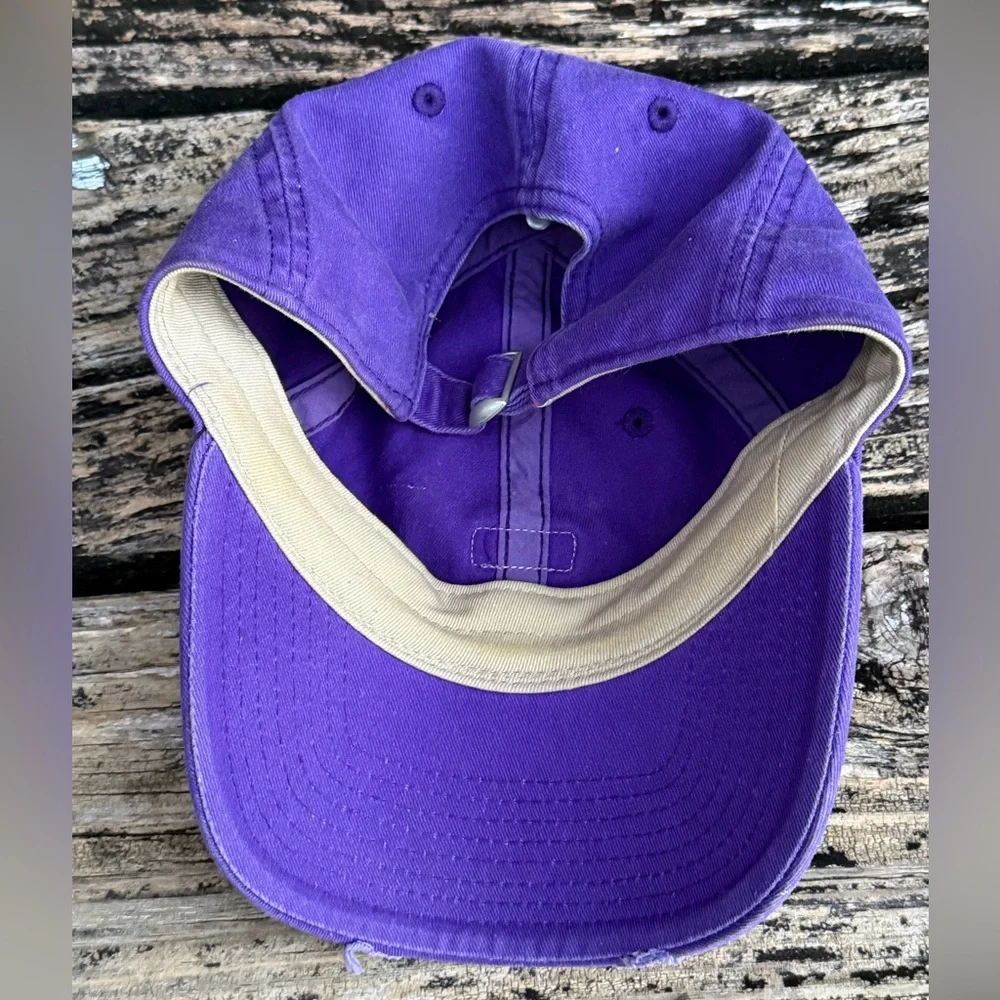 NCAA Louisiana State University LSU Tigers Adjustable Purple Distressed Cap T4